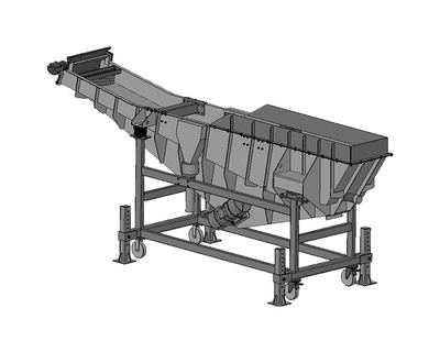 Diseño en 3D de un extractor sobre bastidor
